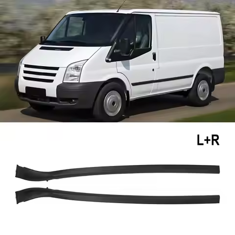 1Pair Front Rubber Weatherstrip Door Weather Seal Strip For Ford For Transit MK7 Rubber Weatherstrip