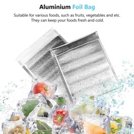 Silver foam bag to keep food warm [Large bag 30x27cm with glue] - Thick foam bag for packaging 3.5mm