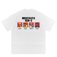 Funny Gen-Z Mentalita Meme T-Shirt Anime Viral Streetwear Distro T-Shirt Pyqpegkyqns - BLACK S