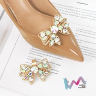 KANDER Alloy Klip Pita Bow Shoes Buckle Aksesoris Sepatu Klip Bongkar Pasang M2005