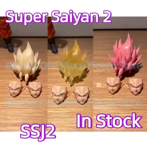 In Stock Jesse Dragon Ball SHF Super Saiya SSJ2 Son Goku Rose Goku Heads Accessories Anime Action Fi