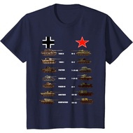 Premium Distro Children's T-Shirt WW2 Tanks German Tiger I Tiger II IS-3 T-34 T-Shirt