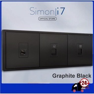 Simon i7 Series Switch / Switches & Socket Outlet (GRAPHIC BLACK)