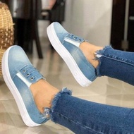 🆕Plus Size 35-43 Women Canvas Shoes Woman Ladies Casual Shoes Soft Loafers Women's Flats Slip On Sho