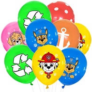 10Pcs Paw Patrol Balloons Kid Boy Girl Birthday Party Decoration Gift Happy Birthday Party Supplies Decoration Toys for Boys Girls