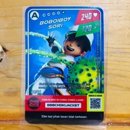 Choki choki monsta galaxy card boboiboy sori Level A