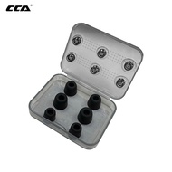 ชุดหูฟังยาง CS02 CCA ชุดหูฟังฟองน้ำคืนรูปเรื้อรังทั่วไป6คู่ขนาด S/m/m/l โฟมจำรูปมีความสะดวกสบายในการ