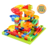 84-504PCS Marble Race Run Blocks Maze Ball Track Toy Compatible city Building Blocks Funnel Slide Bl