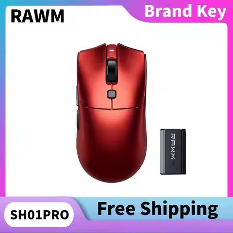 RAWM SA SH01Pro 8000HZ Wireless Gaming Mouse3950 26K/30KDPI Hot-swappable Microswitches Customizable