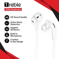 Treble JM Earphone Headset JOYSEUS HD Sound Quality with Mic White - T