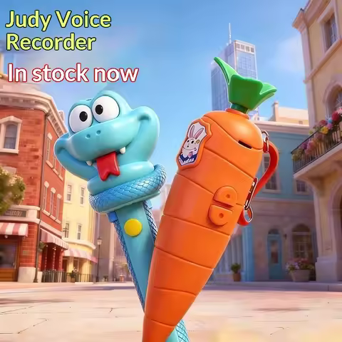 Hot Disney Zootopia Anime Peripheral Series Judy Recording Pen Cute Carrot Recording Pen Gary Snake 