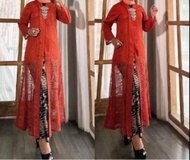 Set Kebaya Modern Long Tunik Hayati Model Floy