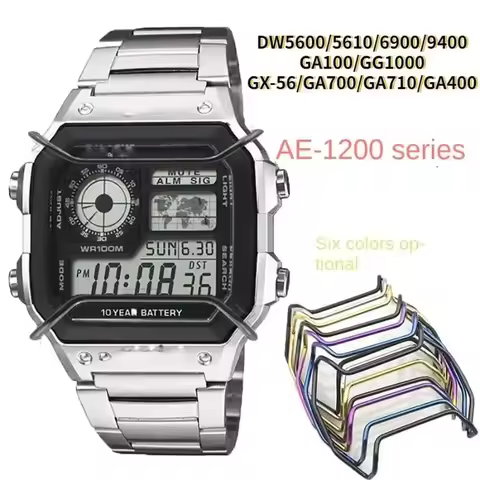 316 Stainless Steel Watch Bumper for Casio G-Shock AE1200 DW5600 GA110/400 5035 GW-M5610 Modified GA