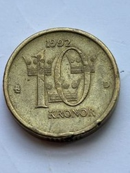1992年瑞典10克朗硬幣