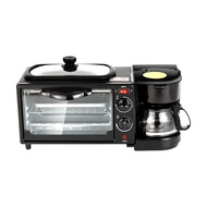 ST-⚓Oven Breakfast Machine Multi-Functional Toaster Oven Household Integrated Automatic Multi-Functional Coffee Toaster