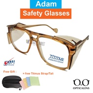 Titmus Safety Glasses Vintage Series , Ansi Z87.1 , Adam Series ( with zip case+ microfiber cloth) R