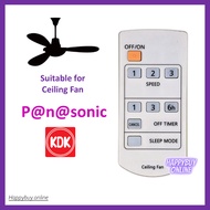 For Panasonics Ceiling Fan Remote Control PKC-65 Panasoni KDK Bayu Ceiling Fan Replacement Remote