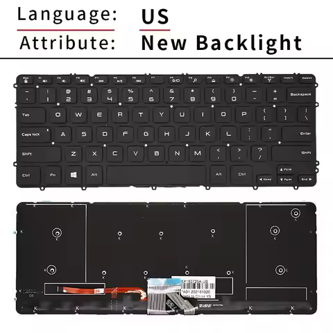 % New Layout Keyboard Precision M3800 XPS15 XPS 15-9530 15 9530 US 0HYYWM