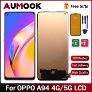 100% Tested 6.43" AMOLED Display For OPPO A94 5G CPH2211 LCD Display Touch Screen Digitizer Assembly Replacement CPH2203 A94 5G Screen