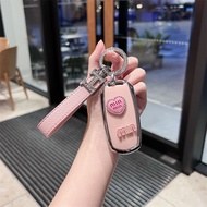 [Ready Stock]Proton X50/X70 Key Cover Tpu Material Girl Cute Car Key Sleeve Keychain