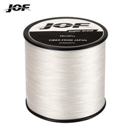 JOF Multicolor 8 Strands 300M 500M 1000M PE สายตกปลาถักเปียตกปลาทะเลน้ำเค็มสาน100% SuperPower