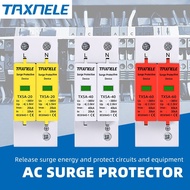 AC SPD Din rail 20KA 40KA 60KA 275V 385V 420V Lightning Surge Protector Low-voltage Arrester Device