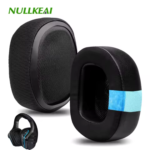 Nullkeai Replacement Ear Cushion for Logitech G231 G233 G433 G533 G633 G633S G933 G933S G335 G535 G7