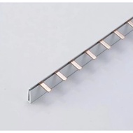 Copper Comb Bar Ace Comb Busbar type 1P/ 2P /3P thick nickel-plated copper - 1 meter long