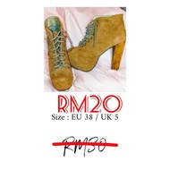 ANKLE HEELED BOOTS (HAVANA)