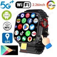 Ultra 3 Smartwatch 4G Android 10.0 180° Rotary camera 8+128GB WiFi GPS SIM card 2.2 Inch Amoled Play