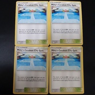 Pokemon Card TCG : Hidden Fates : Trainer : Misty's Cerulean City Gym 61/68 playset X4 cards (NON-HO