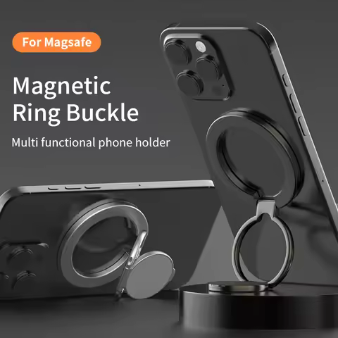 QGHAPPY 3rd Gen Magnetic Phone Holder Stand Magnet Finger Ring Socket for Magsafe Ring Holder for iP