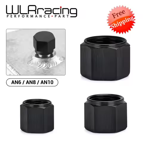 Aluminum AN6 AN8 AN10 Adapter Female Flare End Cap Plug Tube Nut 6-AN 8-AN 10-AN Fitting BL01-06/08/