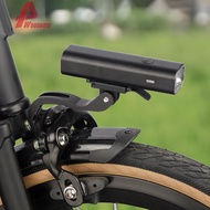 Bicycle Front Light Holder Adjustable Camera Stand Fits for Brompton Accessories [Woodrow.sg]