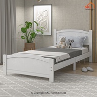 ETHAN Solid Wooded Single Bedframe /Katil Kayu Pullout Bed/Katil Budak/Bed Frame Single /Katil murah / 床架 / Katil Bujang