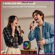 Orashare BSH03 40W Karaoke Bluetooth Speaker With Dual Wireless Mics Big Sound Party Speaker RGBHapp