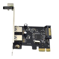 PCIE Expansion Card PCI-E to 2-Port USB3.0 5Gbps Convert Card Riser for Win7/8/9/10/Linux