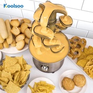 [Koolsoo] 4 Tiers Chocolate Fountain Vegetables Chocolate Fondue Fountain Machine Chocolate Melt Dip