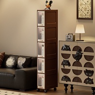 15cm Gap Cabinet 20cm Flip Storage Cabinet Household Locker Living Room Toy Cabinet Snack Rack Floor