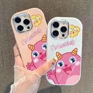 Casing For IQOO U5x Z7i Z9 5G Z9X 5G Silver Chrome Lens Cartoon Monster Silicone Softcase hp