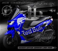 decal allnew nmax fullbody redbull variasi stiker striping sticker asesoris motor variasi skotlet st