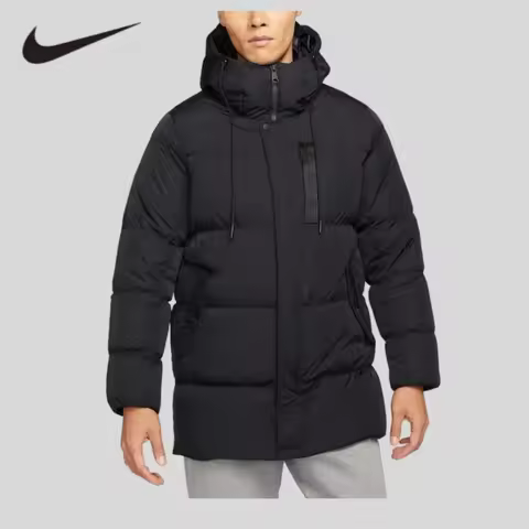 NIKE Nike JORDAN Men's Medium and Long Sports and Leisure Hooded Training Warm Down Jacket DQ7347-01