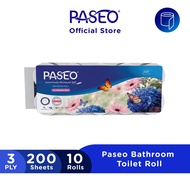 Paseo Butterfly Bathroom Toilet Roll - Sensitive Skin ( 10 rolls x 200s )