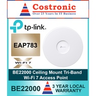 TP-LINK EAP783 BE22000 Ceiling Mount Tri-Band Wi-Fi 7 Access Point  + 2 10G Port (3-years Local Sing