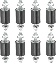 PATIKIL M6 20 x 25 mm Rubber Insulator Sockets Pack of 8 Rubber Bolts Shock Absorber Anti-Vibration 