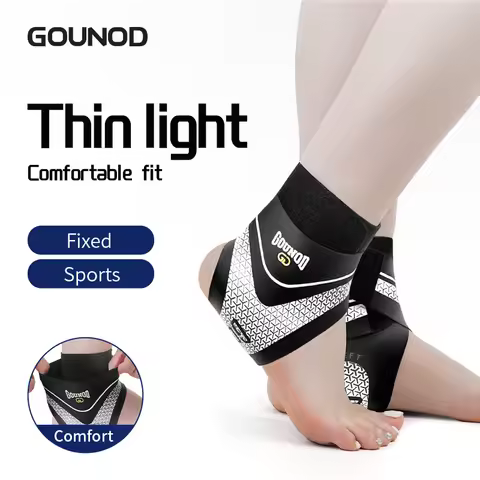 1PC Adjustable Ankle Support Pad Ankle Sleeve Pressure Anti-Spinning Elastic Breathable Support Fitn