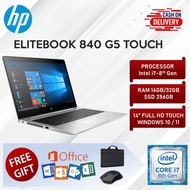 HP Elitebook 840 G5 Touch i7 8th Gen Laptop 16GB 32GB RAM 256GB SSD 14 Inch Full HD Touchscreen Notebook PC