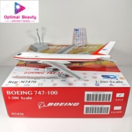 SQ Wings L2112 1: 200 Boeing Original Factory First Flight Painting B747-100 N7470 Alloy Airplane