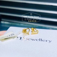 EMAS 375 SUBANG LOVE 375 GOLD EARRING S149