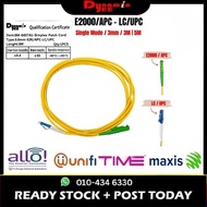 E2K/APC - LC/UPC Simplex Single mode 3.0 Yellow Patch Cord (3m ,5m,) PC502